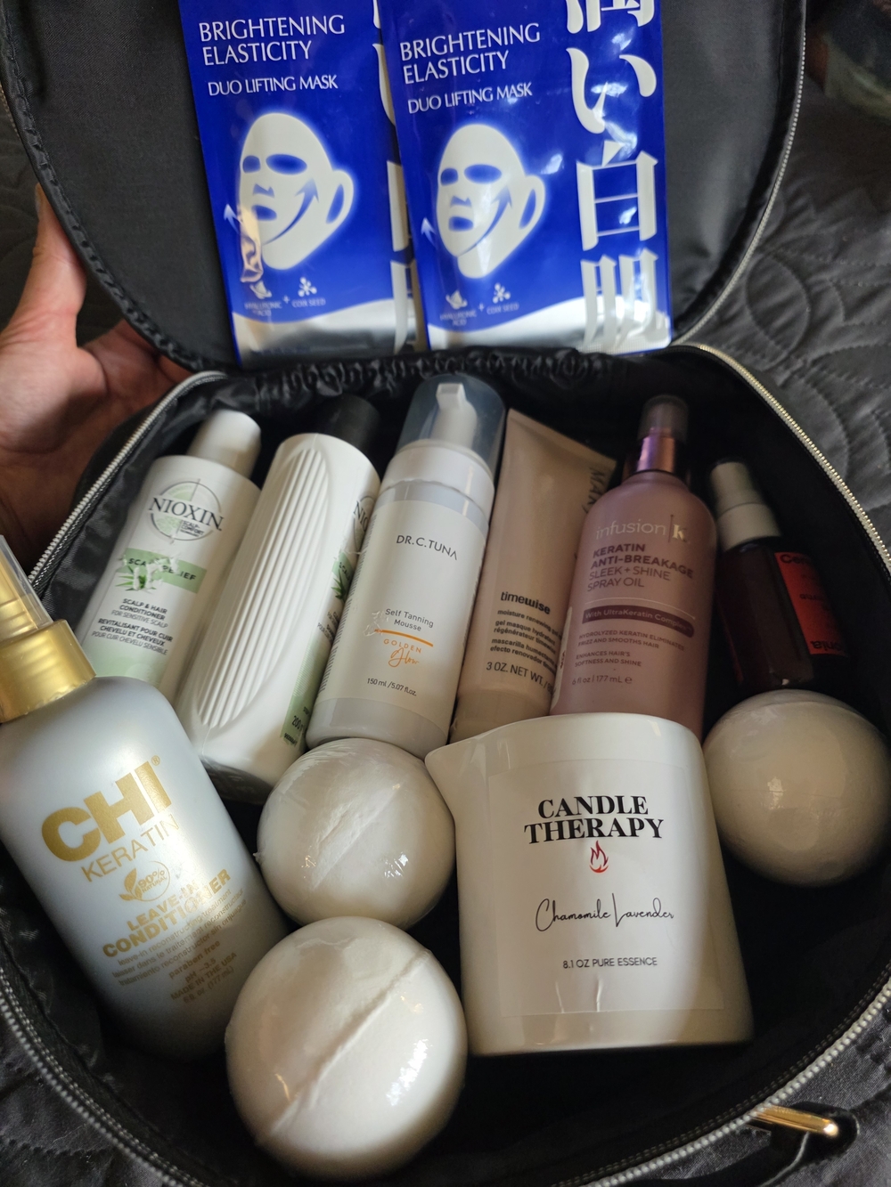 CHI Keratin & Bath Beauty Set with Candle Therapy